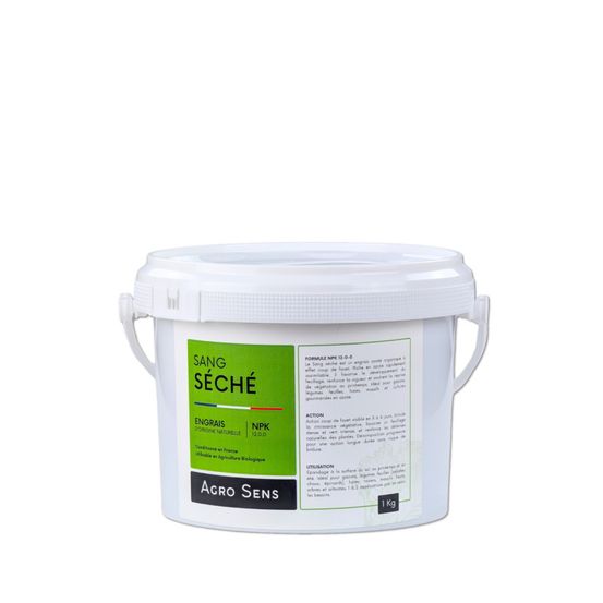 Sang séché - engrais azoté, coup de fouet - seau 1 kg
