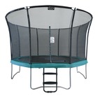 Axi denver trampoline rond avec échelle & filet ø 366 cm en vert