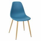 Chaise scandinave gustav pieds métal turquoise