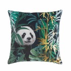 Coussin velours 45x45 or pandaline