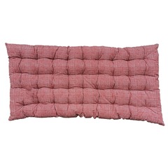 Matelas capitonné 60x120 cm terra rosa ocre coton