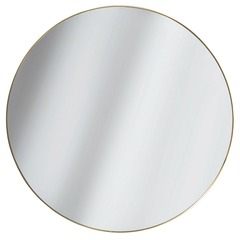 Miroir extra plat rond 55 cm or