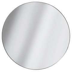 Miroir extra plat rond 55 cm gris