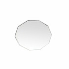 Miroir décagonal ovale biseauté