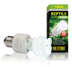 Exoterra ampoule fluo compact ubv 100 pour reptiles