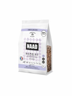NAAD Croquettes Sans Céréales - 50% Agneau - Chiens Adultes/Senior - 2kg