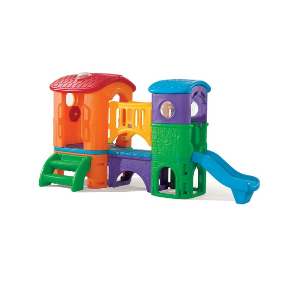 Step2 clubhouse climber aire de jeux enfant avec 2 toboggans