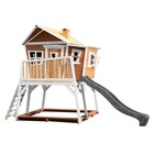 Axi max maison enfant avec bac à sable & toboggan gris