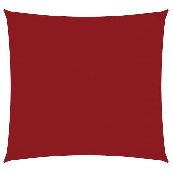 Voile de parasol tissu oxford carré 4x4 m rouge