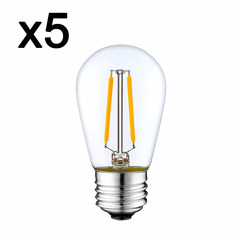Lot de 5 Ampoule filament LED E27 blanc châ€Š