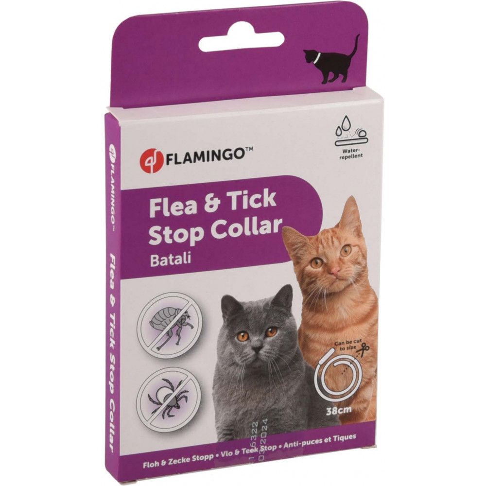 Antiparasitaire collier 38 cm pour chat batali puces et tiques