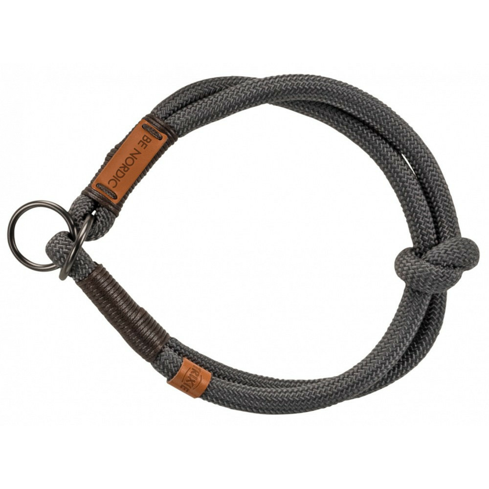 Collier réducteur de traction pour chien taille m ø 45 cm gris foncé
