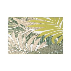 Tapis tropiques feuilles 100x150 cm