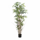Bambou artificiel, 3 troncs naturels, 480 feuilles, h.180cm - amrit