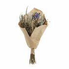 Bouquet de fleurs séchées, papier kraft, h.40cm - manya