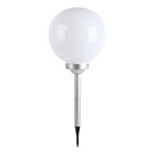 Boule solaire lumineuse moony w30 blanc plastique d30cm