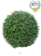 Boule de buis factice feuilles pe protection uv h 28 cm vert - best - dimhaut: h