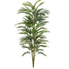 Palmier areca artificiel h 90 cm 4 troncs en piquet