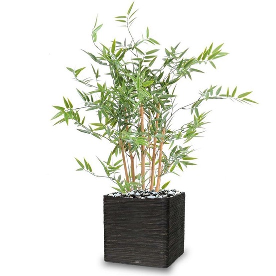 Bambou artificiel en pot special UV pour ext