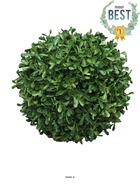 Boule de buis factice feuilles pe protection uv h 20 cm vert - best - dimhaut: h