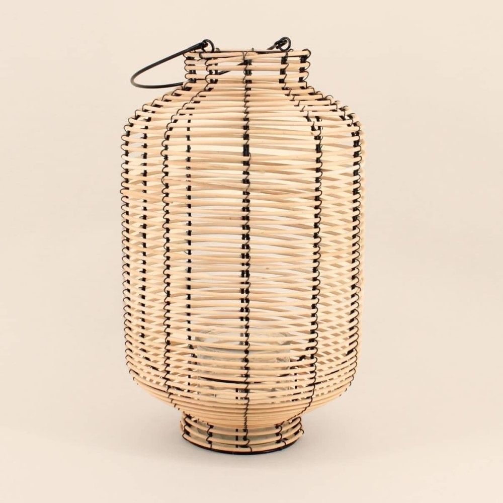 Lanterne en rotin 46cm, fatick