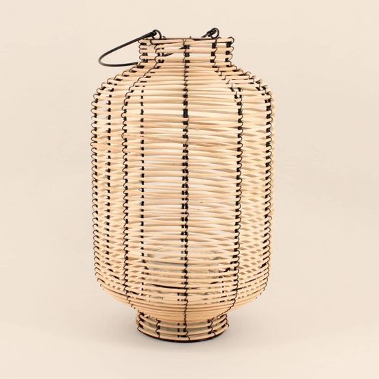 Lanterne en rotin 46cm, fatick