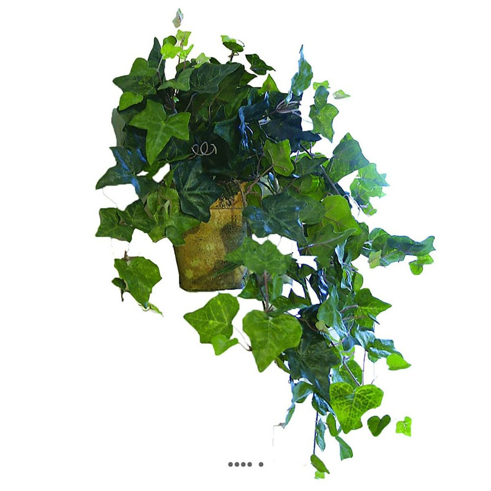 Chute de lierre artificielle en pot h 50 cm vert