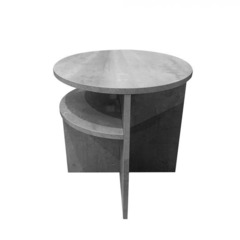 Table basse design avec deux plateaux