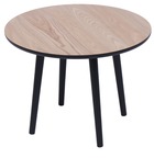 Table appoint bout de canape meuble bois rond pin