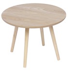 Table appoint bout de canape meuble bois rond pin