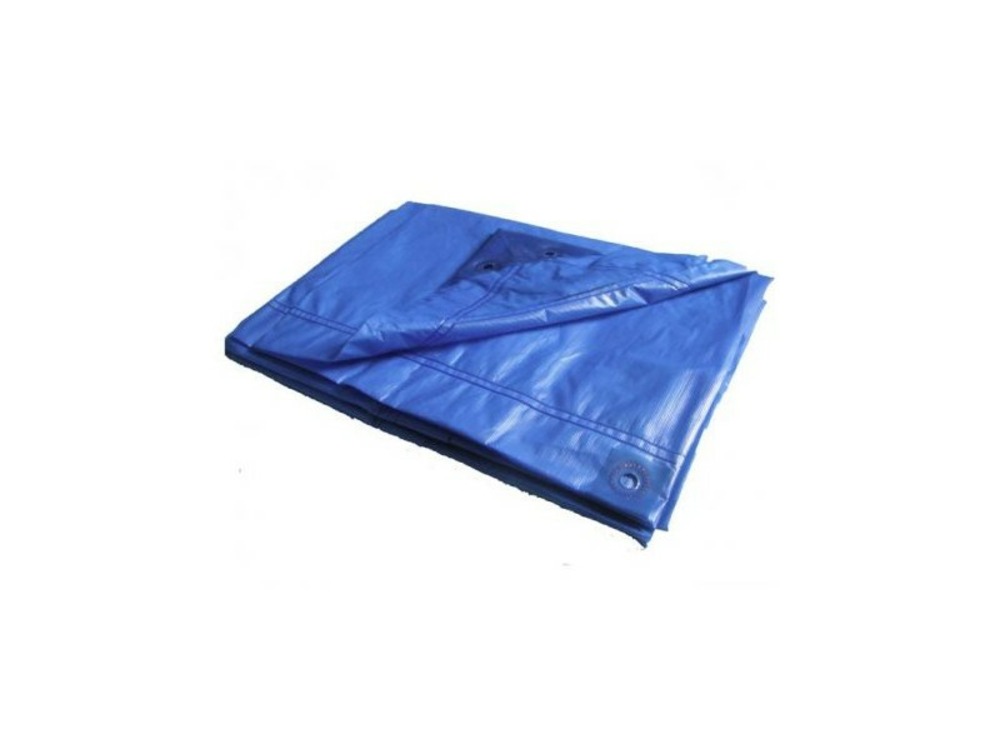 Bâche de Protection 4x5 m - TECPLAST 150MU - Bleue et Verte - Haute Qualité  - Bâche d'extérieur imperméable avec oeillets