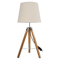 Lampe trÃ©pied en bois RUNO Bambou H58 cm
