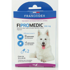 Pipettes antiparasitaire Fipromedic pour chiens de 20 à 40 kg - 2 x 2.68 ml
