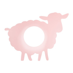 Applique mouton rose