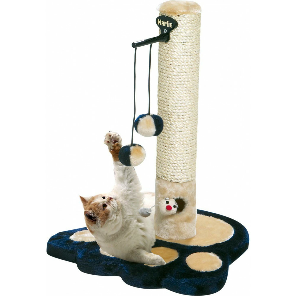 Griffoir, ø 36 cm, h 51 cm, viva 2 bleu, pour chat.