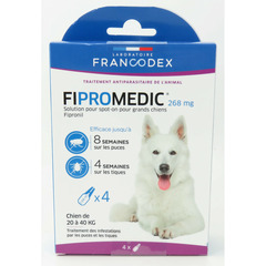 Pipettes antiparasitaire Fipromedic pour chiens de 20 à 40 kg - 4 x 2.68 ml