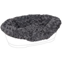 Housse Cuddly grise pour lit Domus pour chien - 80/90 cm