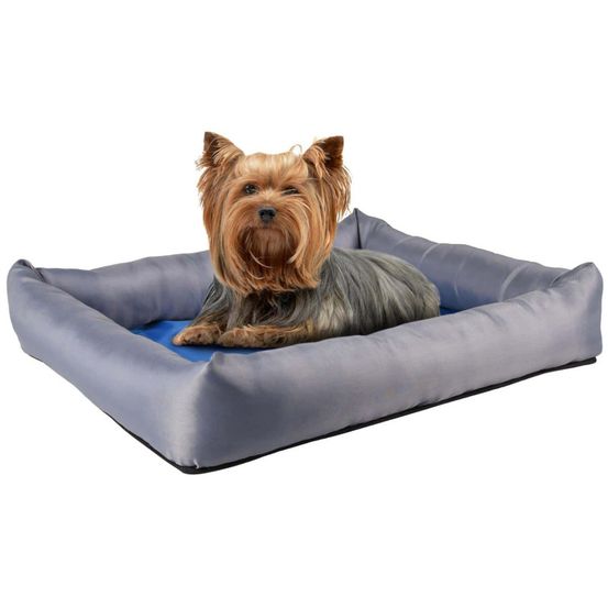 Coussin rafraîchissant fresk. Taille s. 50 x 40 x 8.5 cm. Bleu/gris. Pour c