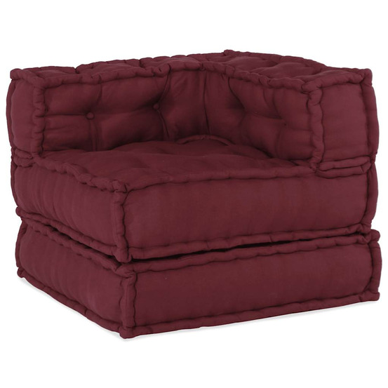 Canapé modulaire marron 70x70x54 tissu