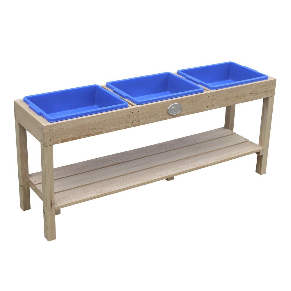 AXI Emily Table Sable Et Eau En Bois – Avec évier De Cuisine, Accessoires 17 Pièces, Couvercle