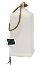 Lanterne lumineuse blanc - 45cm - lampe extérieur solaire