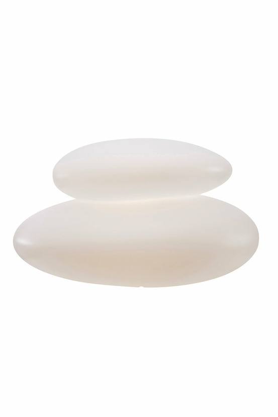 Pierre lumineuse blanc chaleureux - 22cm - lampe extérieur et intérieur