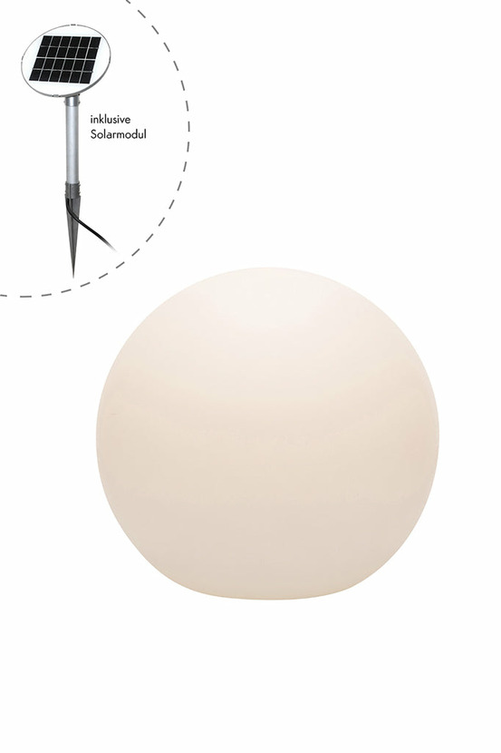 Boule lumineuse blanc - 40cm - lampe extérieur solaire
