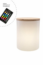 Tambour lumineuse blanc (rgb) - lampe extérieur et intérieur  rc