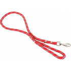 Laisse en nylon corde ø 13 mm  x 6 mètres rouge  pour chien.