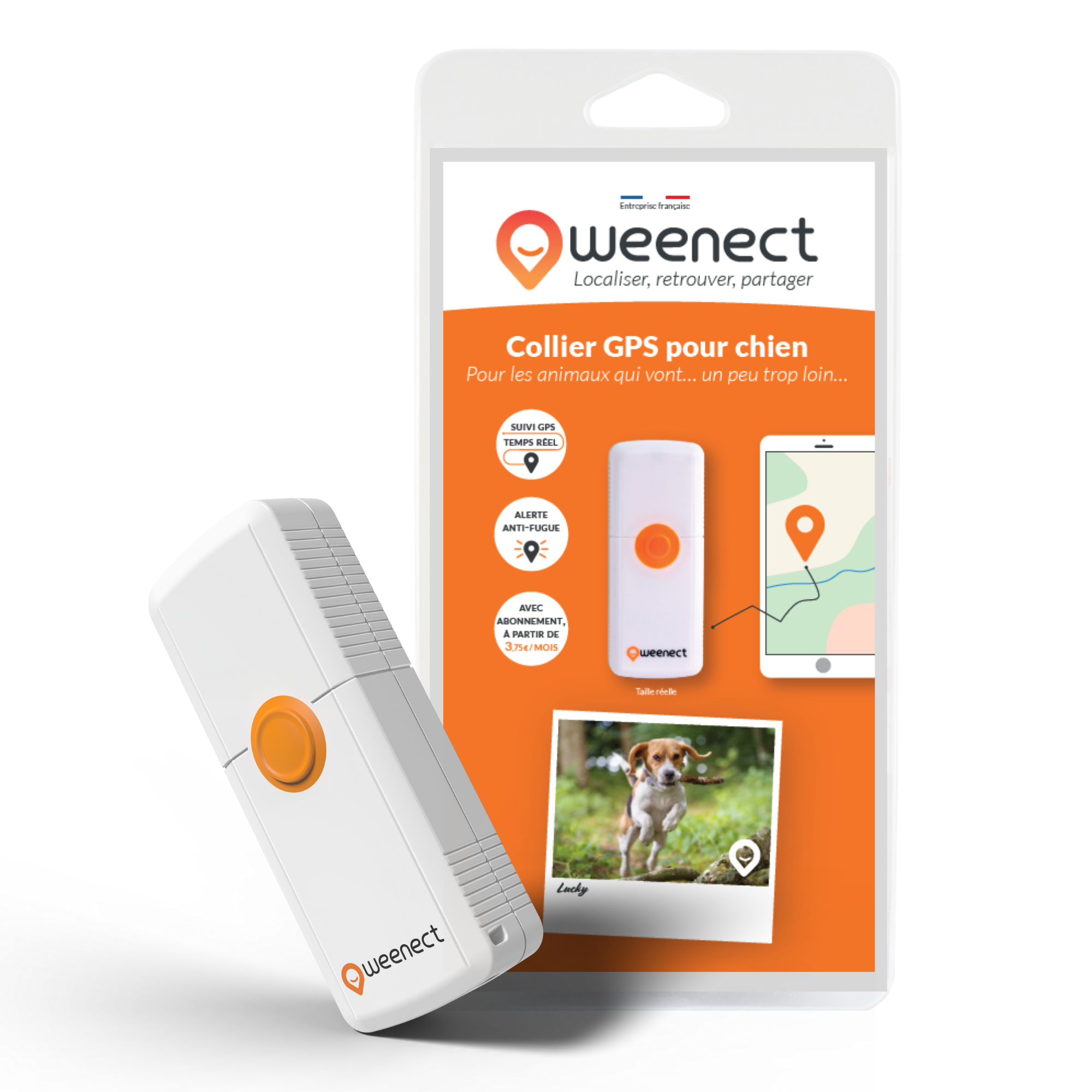 Weenect Dogs 2 - Traceur GPS pour chien