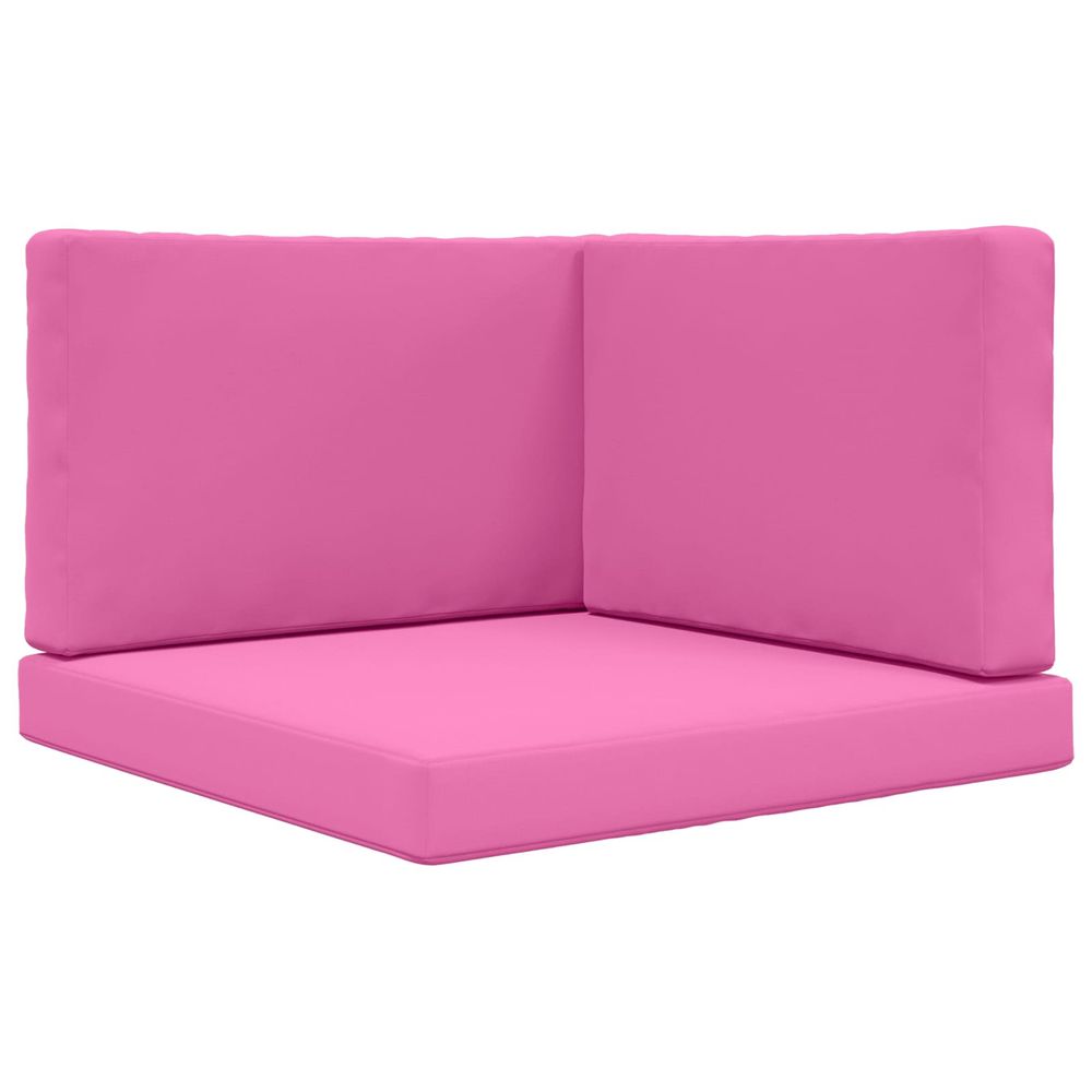 Coussin de canapé d'extérieur polyester rose 80 x 80 cm