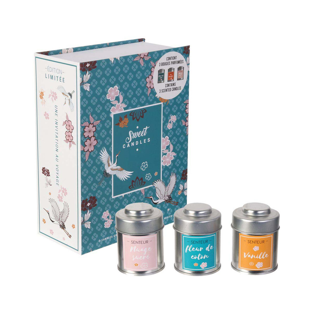 Coffret 3 bougies sweet candles