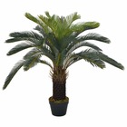 Plante artificielle avec pot palmier cycas vert 90 cm