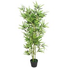 Plante artificielle avec pot bambou 120 cm vert